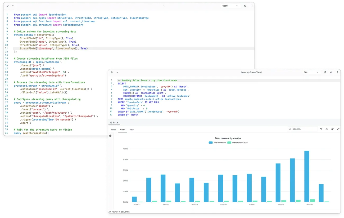 Giao diện Dataverses Notebooks